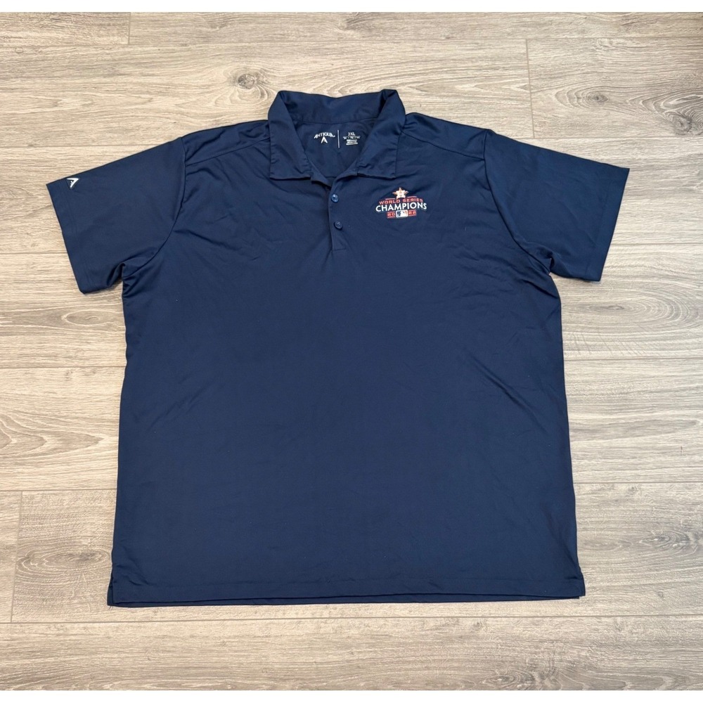 Houston Astros‎ 2022 World Series Champions Polo Shirt Men's 2XL Navy MLB